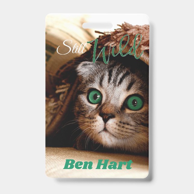 Crachá O Gato Ainda É Selvagem (Frente)