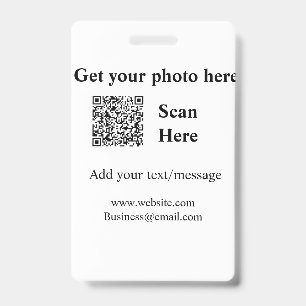 Crachá obtenha o código QR de digitalização de sua foto,