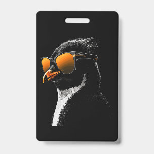 Crachá Óculos de Sol de Pinguim