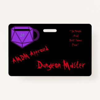 Crachá Oficial AMDM Dungeon Master