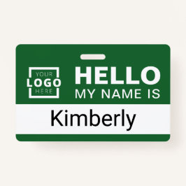 Crachá Olá Meu Nome É - Nome De Funcionário Comercial Per