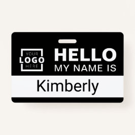 Crachá Olá Meu Nome É - Nome De Funcionário Comercial Per