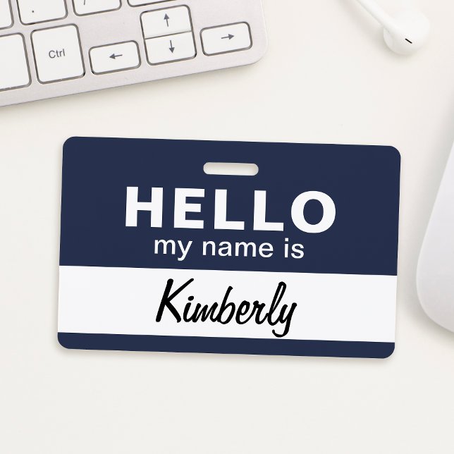 Crachá Olá Meu Nome É - Script Personalizado Nome do Func (Criador carregado)
