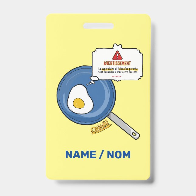 Crachá ONIVA! Oeuf (Frente)