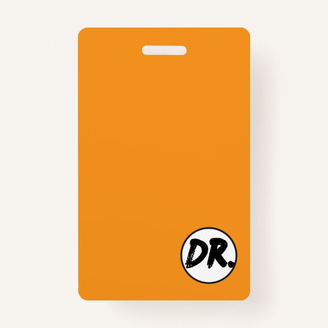 Crachá Orange DR. Logo Phone case (Frente)