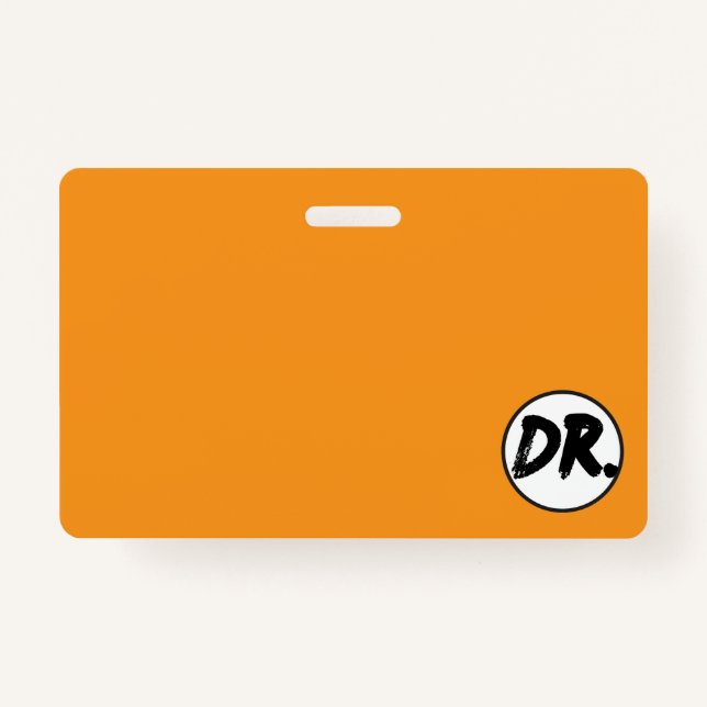 Crachá Orange DR. Logo Phone case (Frente)