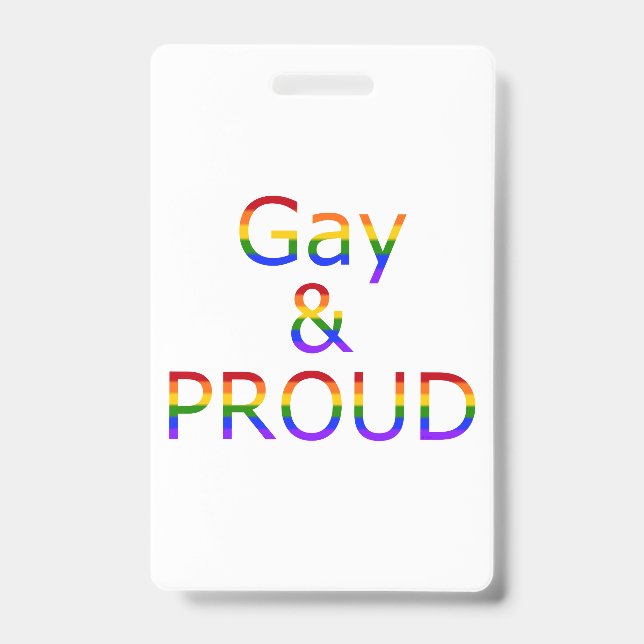 Crachá Orgulhosamente Gay (Frente)