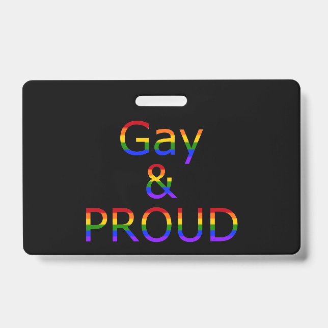 Crachá Orgulhosamente Gay (Frente)