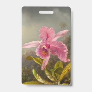 Crachá Orquídea com Dois Beija-flores Heade