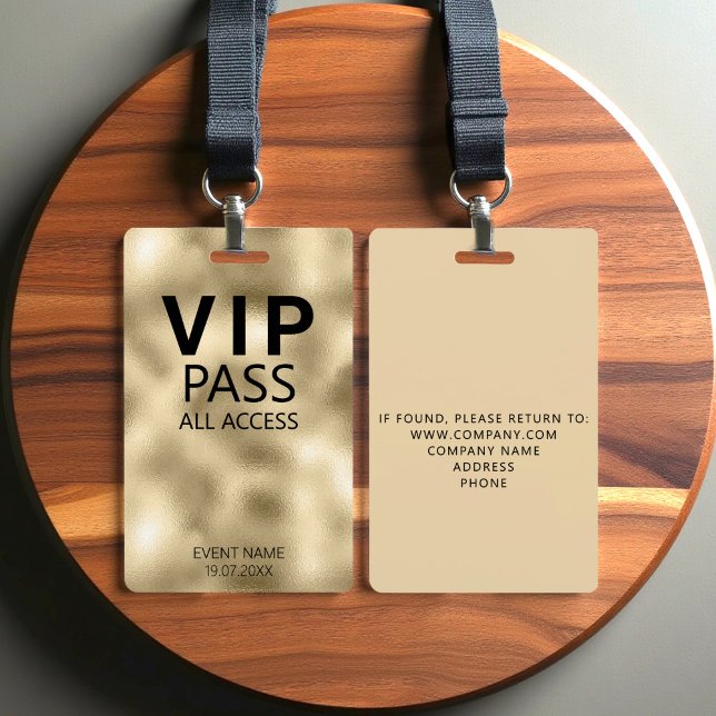 Crachá Ouro de Evento de Acesso Único VIP (Criador carregado)