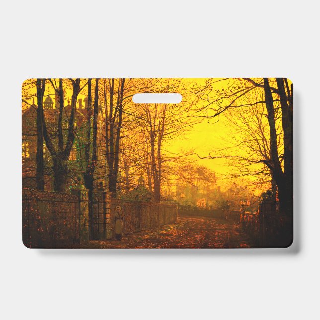 Crachá Outubro depois John Atkinson Grimshaw (Frente)