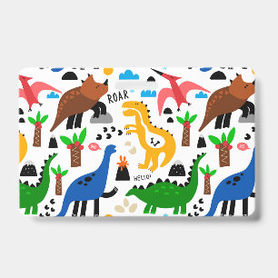 Crachá Padrão contínuo de dinossauros