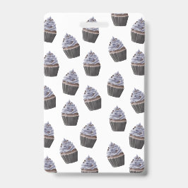 Crachá Padrão de Cupcake