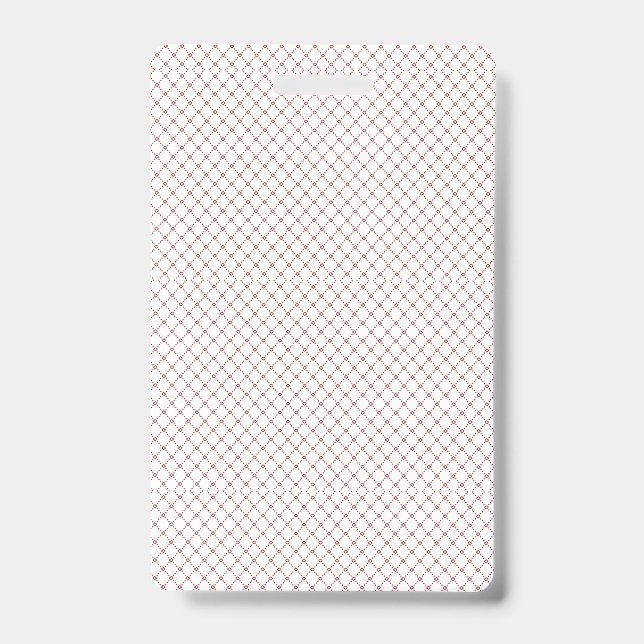 Crachá Padrão de malha fino, repetitivo e em forma de dia (Frente)