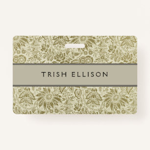 Crachá Padrão Floral Antídoto Damask Paisley