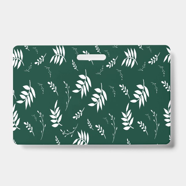 Crachá padrão folha (Frente)