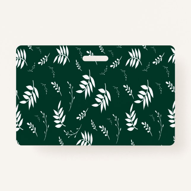 Crachá padrão folha (Frente)