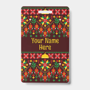 Crachá Palestina Tatreez Bordado Tradicional