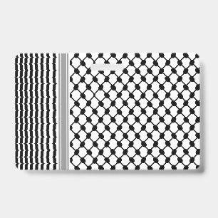 Crachá Palestino Hatta Keffiyeh Kufiya Folk (2 Padrão)