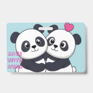 Crachá Panda Hug Budget Notebook – Cute Planner for Savin