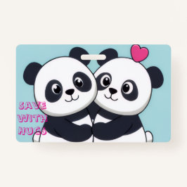 Crachá Panda Hug Budget Notebook – Cute Planner for Savin