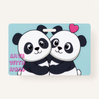 Crachá Panda Hug Budget Notebook – Cute Planner for Savin