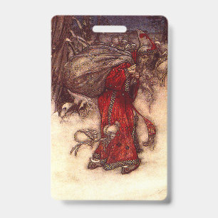 Crachá Papai Noel Arthur Rackham