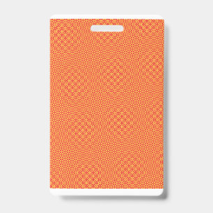 Crachá Papel de empacotamento com um padrão laranja, re