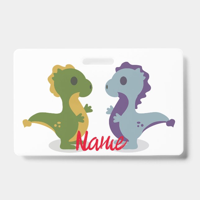 Crachá Par de Dinossauro Cólvora Troço_Trova (Frente)