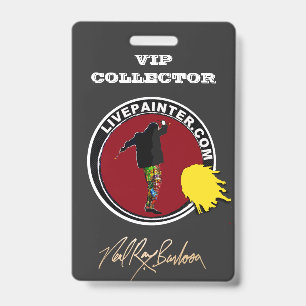 CRACHÁ PARA COLECCIONADORES VIP DE ARTE DE LIVEPAINTER NE