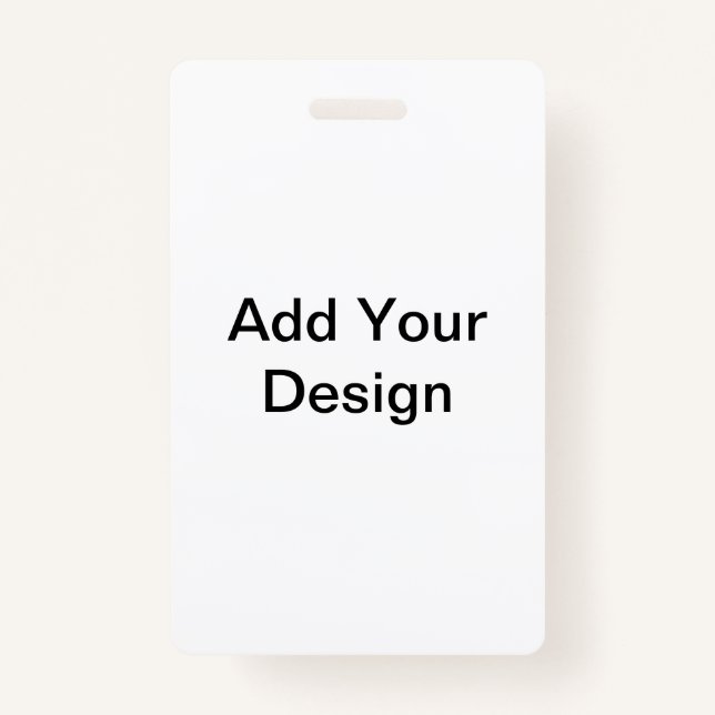 Crachá para ID de foto Adicionar seu Crachá Design (Frente)