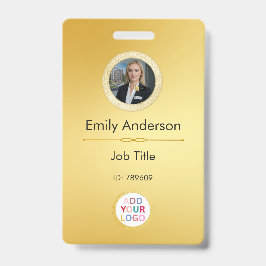 Crachá para identificação de fotos do funcionário,