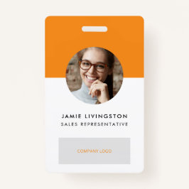 Crachá para identificação de fotos do logotipo pro