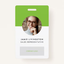 Crachá para identificação de fotos do logotipo pro