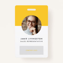 Crachá para identificação de fotos do logotipo pro