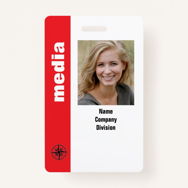 Crachá PASS DE EVENTOS ESPECIAIS E identificação de fotos (Frente)