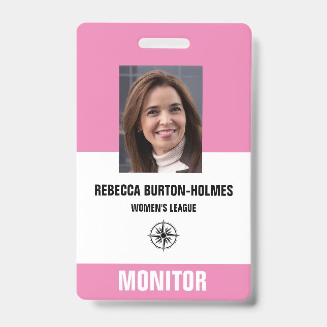 Crachá PASS DO MONITOR DE EVENTOS ESPECIAIS - Identificaç (Frente)