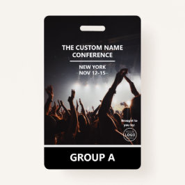 Crachá Passagem de Acesso Personalizado ao Código QR de C