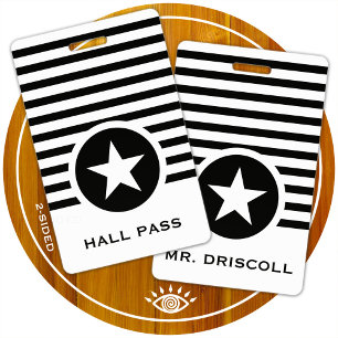 Crachá Passagem de Chic Star Hall para Professores