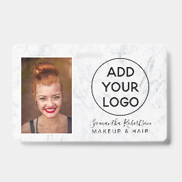 Crachá Passagem de foto do funcionário do logotipo de már