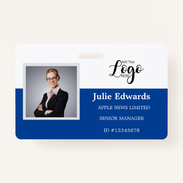 Crachá Passagem de segurança personalizada para ID de fot (Frente)