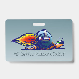 Crachá Passagem VIP do Rocket Snail