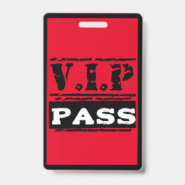 Crachá Passaporte de Acesso Total Vip para Festa de Anive