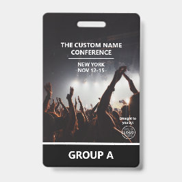 Crachá Passe de Acesso Personalizado com Código QR para C