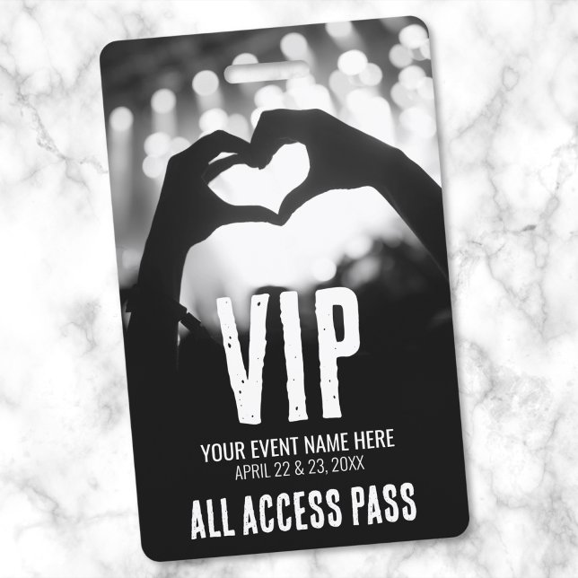 Crachá Passe de Acesso Total VIP do Evento (Event All Access Pass VIP Badge)