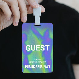 Crachá Passe de convidado para evento de festa de festiva