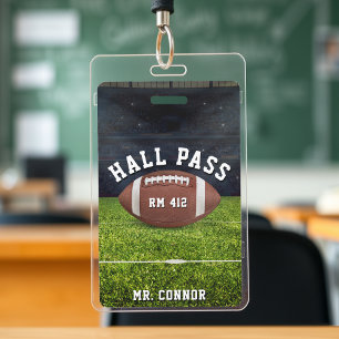 Crachá Passe de Sala de Aula de Educação Física Futebol A