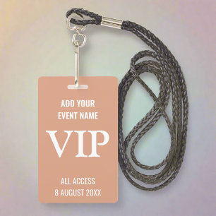 Crachá Passe VIP de Música de Festival Moderno Concerto n