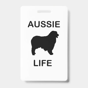 Crachá pastor australiano vida de aussie