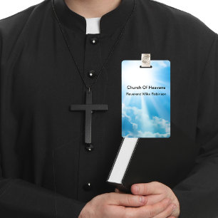 Crachá Pastor Da Igreja E Nomes de etiqueta A Granel Do C